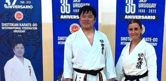 Sensei Rosa Parson en el Seminario Internacional de Karate en Uruguay